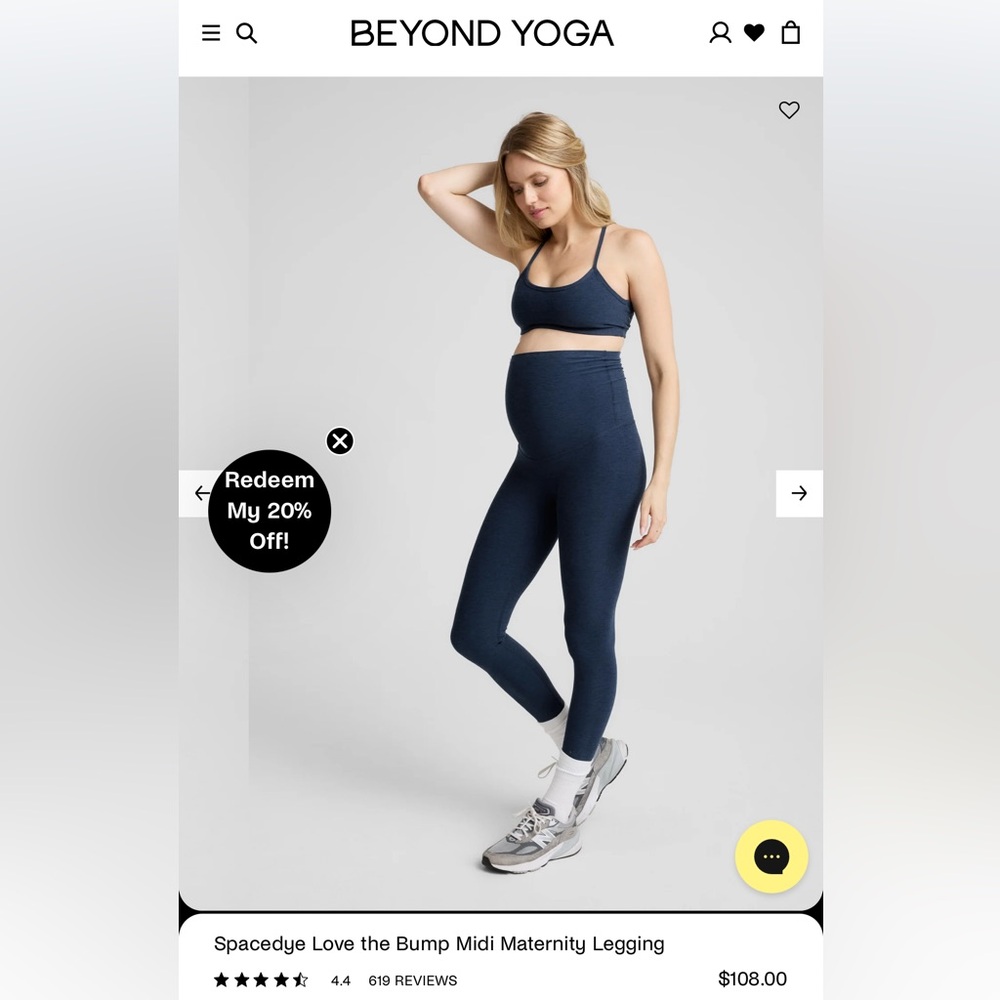 Beyond Yoga Navy Maternity Legging